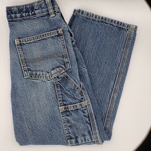 Boys Dark Wash Carpenter Jeans